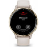 Часы GARMIN VENU 3S SOFT GOLD STAINLESS STEEL BEZEL WITH IVORY CASE AND SILICONE BAND 010-02785-04